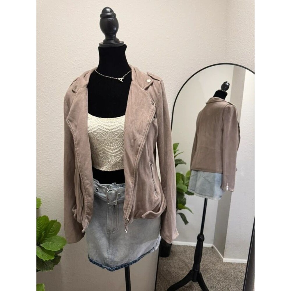 Tan Suede Jacket - Size Small